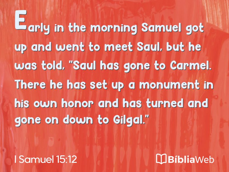I Samuel 15:12 em imagem para compartilhar