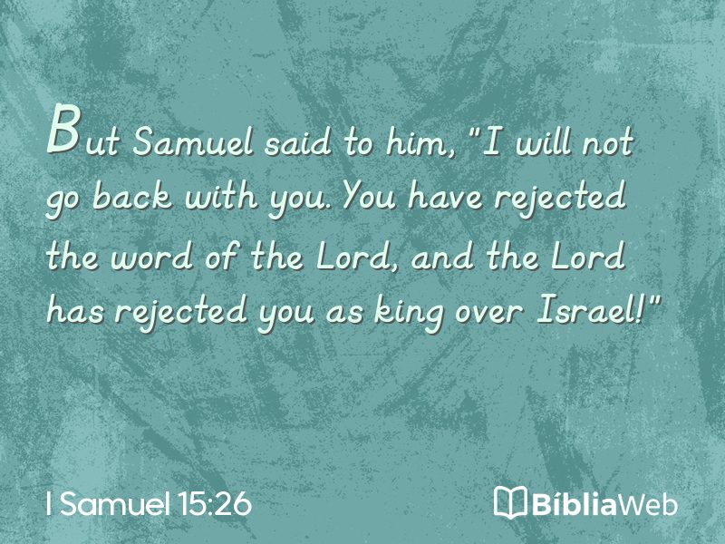 I Samuel 15:26 em imagem para compartilhar