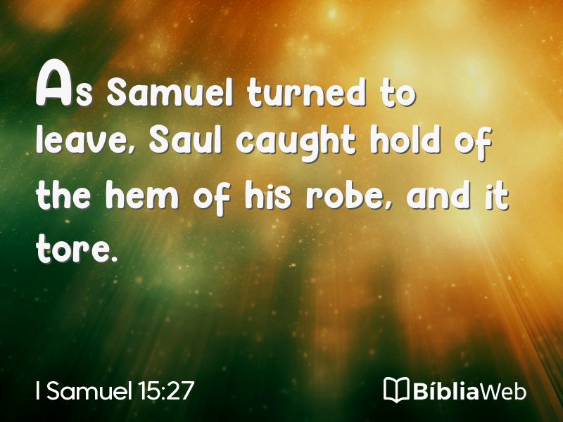 I Samuel 15:27 em imagem para compartilhar