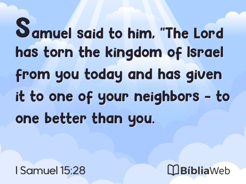 I Samuel 15:28 em imagem para compartilhar