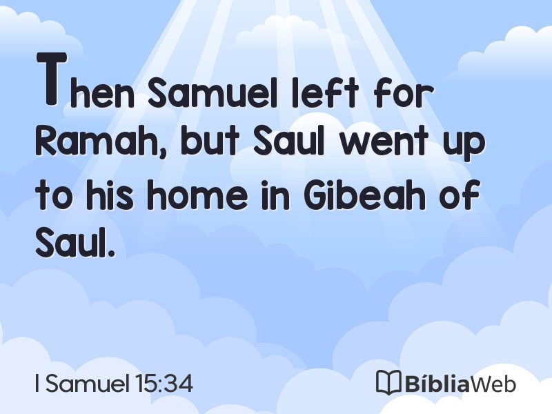I Samuel 15:34 em imagem para compartilhar