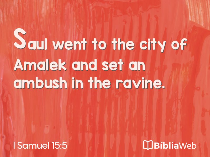 I Samuel 15:5 em imagem para compartilhar