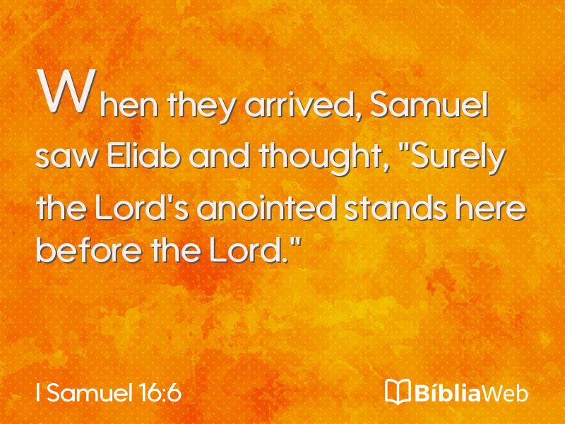 I Samuel 16:6 em imagem para compartilhar