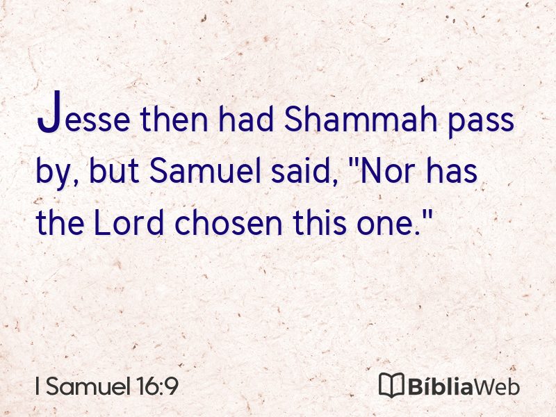 I Samuel 16:9 em imagem para compartilhar