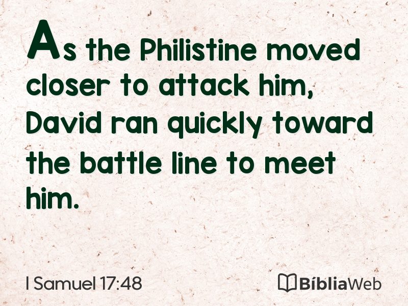 I Samuel 17:48 em imagem para compartilhar