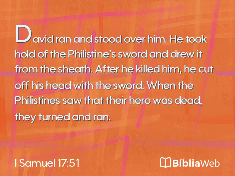 I Samuel 17:51 em imagem para compartilhar