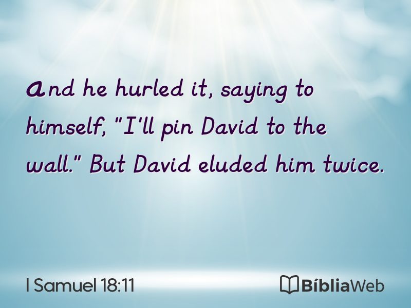 I Samuel 18:11 em imagem para compartilhar