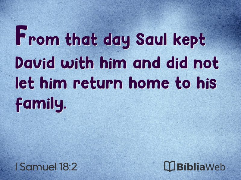 I Samuel 18:2 em imagem para compartilhar