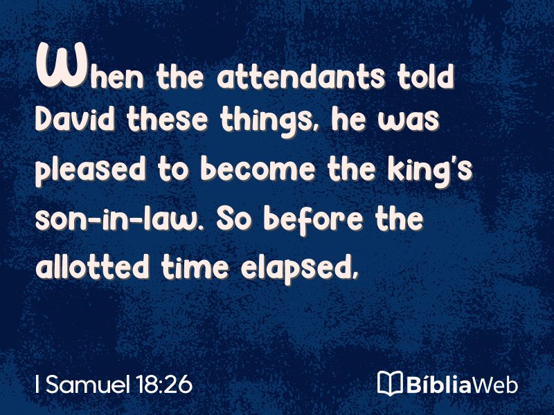 I Samuel 18:26 em imagem para compartilhar