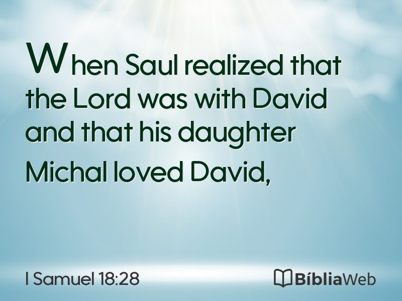 I Samuel 18:28 em imagem para compartilhar