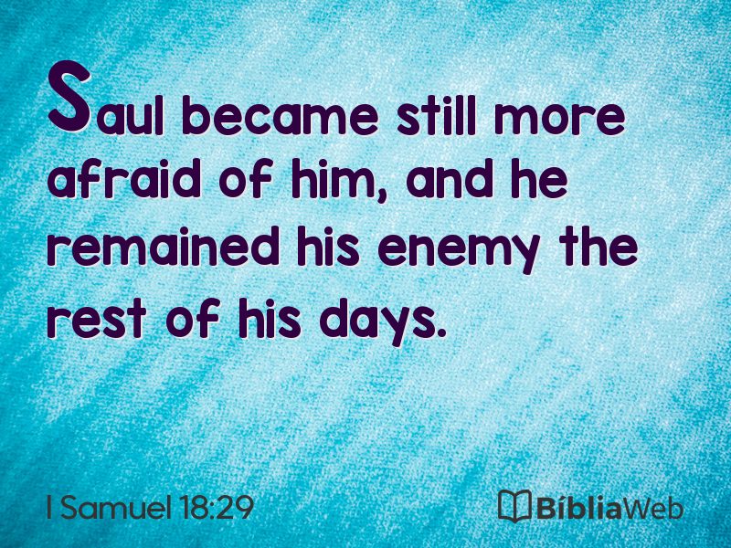 I Samuel 18:29 em imagem para compartilhar
