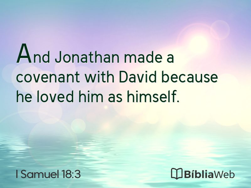 I Samuel 18:3 em imagem para compartilhar