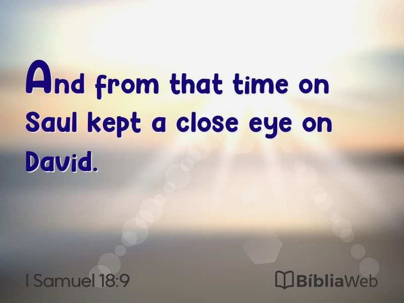 I Samuel 18:9 em imagem para compartilhar