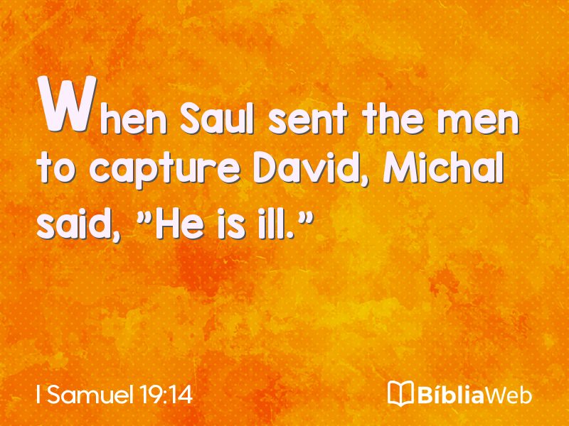 I Samuel 19:14 em imagem para compartilhar