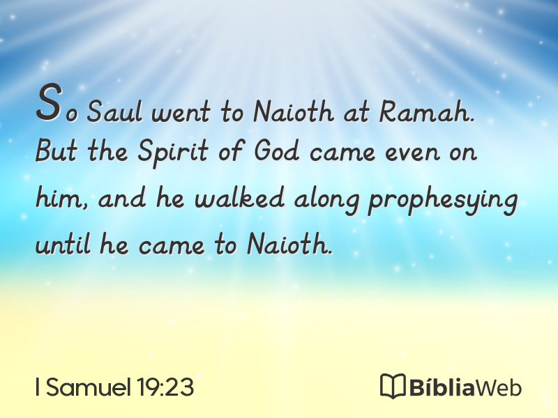 I Samuel 19:23 em imagem para compartilhar
