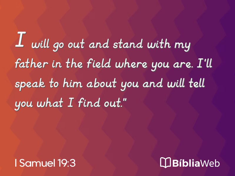 I Samuel 19:3 em imagem para compartilhar