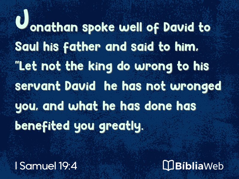 I Samuel 19:4 em imagem para compartilhar