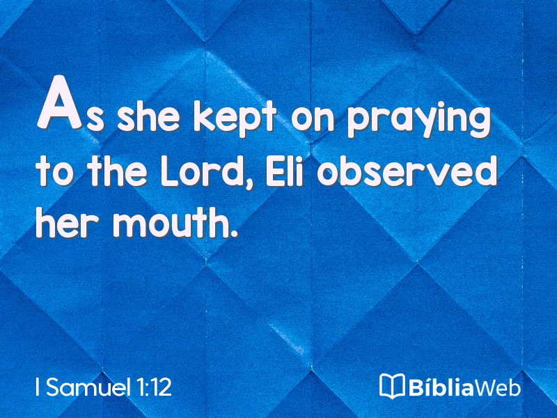I Samuel 1:12 em imagem para compartilhar