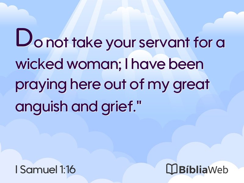 I Samuel 1:16 em imagem para compartilhar