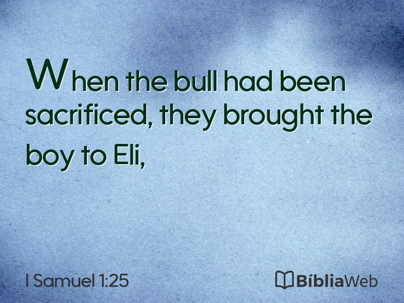 I Samuel 1:25 em imagem para compartilhar