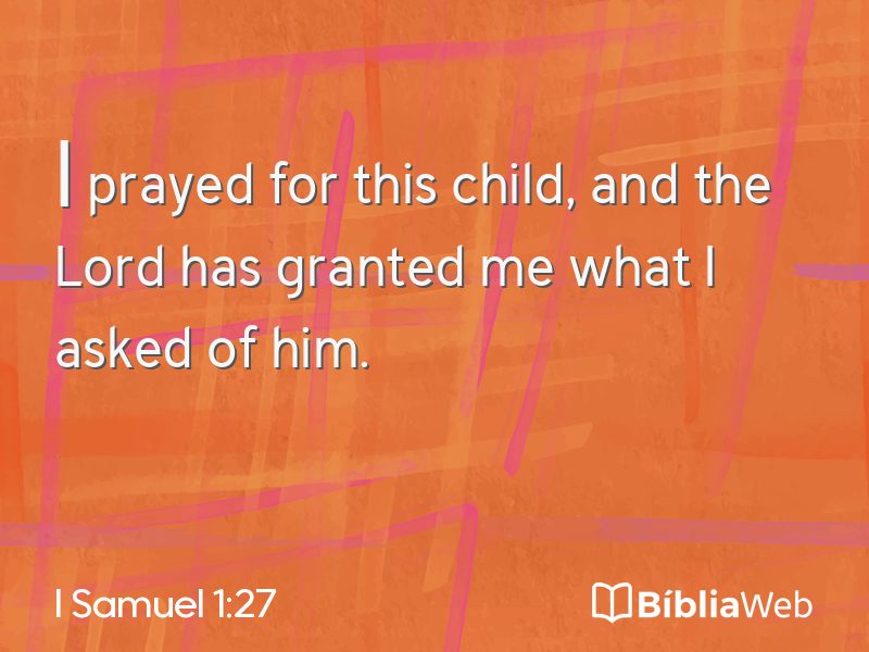 I Samuel 1:27 em imagem para compartilhar