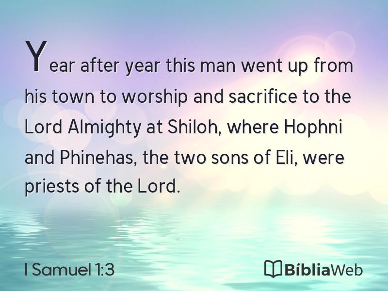I Samuel 1:3 em imagem para compartilhar