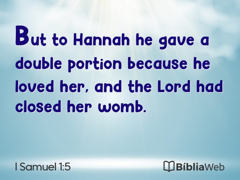 I Samuel 1:5 em imagem para compartilhar