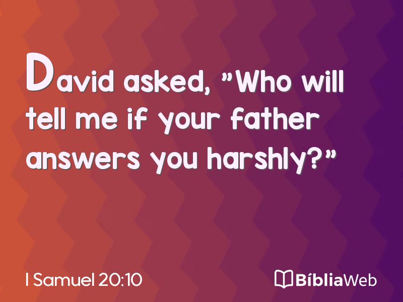 I Samuel 20:10 em imagem para compartilhar