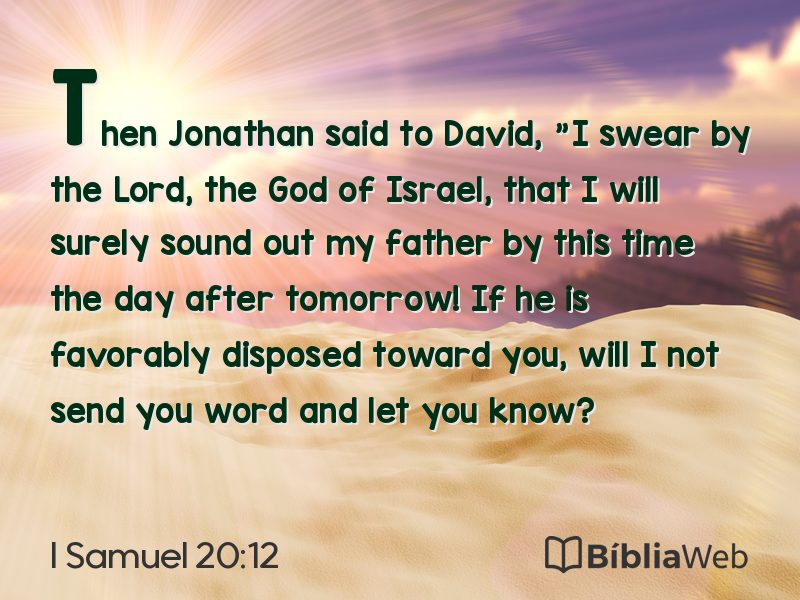 I Samuel 20:12 em imagem para compartilhar