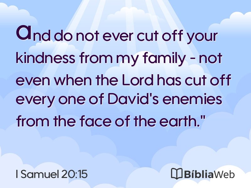 I Samuel 20:15 em imagem para compartilhar