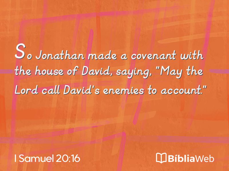 I Samuel 20:16 em imagem para compartilhar