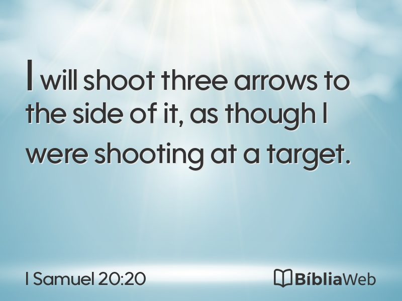 I Samuel 20:20 em imagem para compartilhar