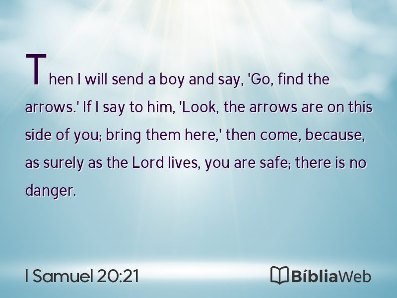I Samuel 20:21 em imagem para compartilhar