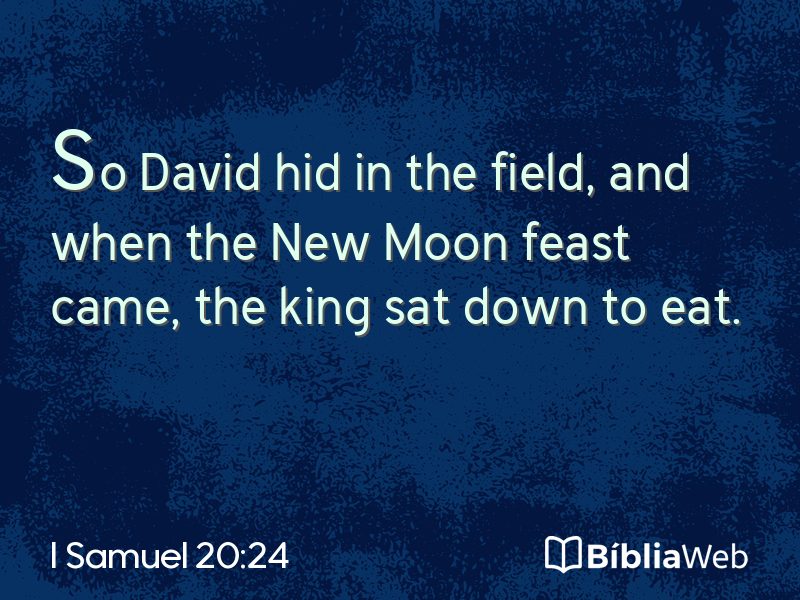 I Samuel 20:24 em imagem para compartilhar