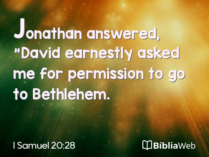 I Samuel 20:28 em imagem para compartilhar