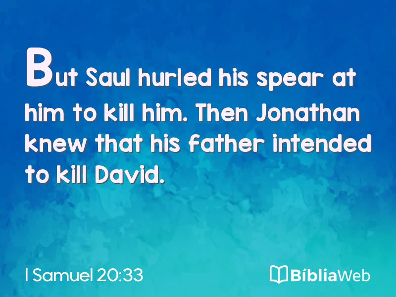 I Samuel 20:33 em imagem para compartilhar