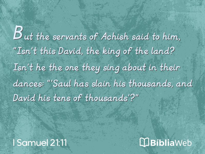 I Samuel 21:11 em imagem para compartilhar