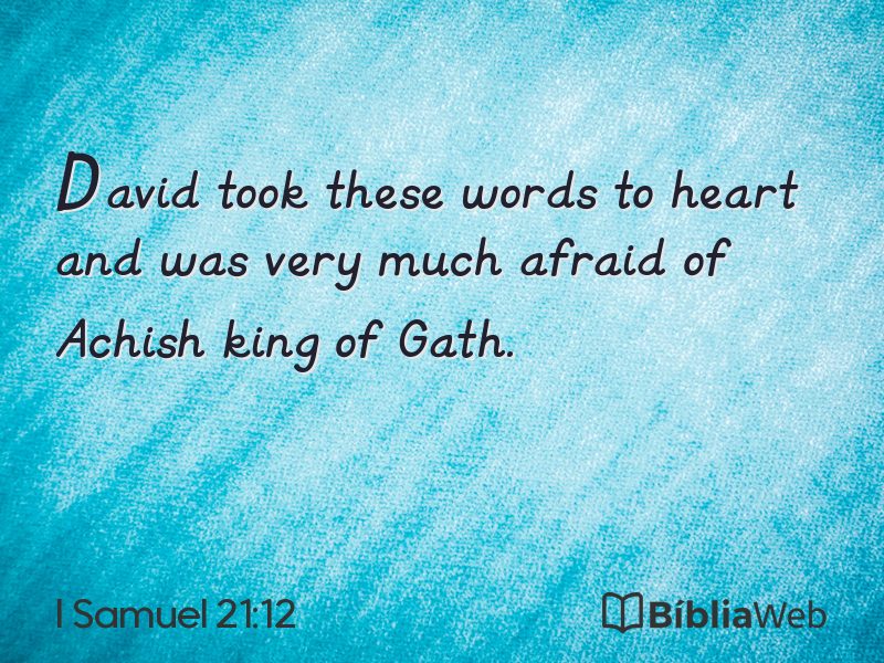 I Samuel 21:12 em imagem para compartilhar