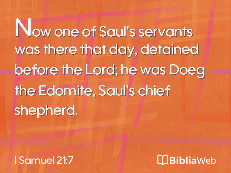 I Samuel 21:7 em imagem para compartilhar