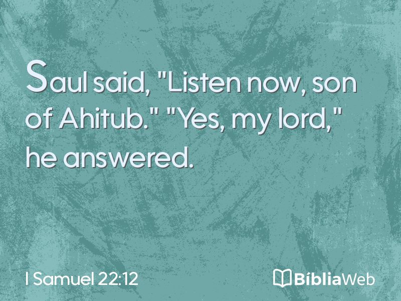 I Samuel 22:12 em imagem para compartilhar