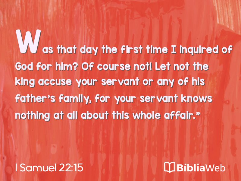 I Samuel 22:15 em imagem para compartilhar