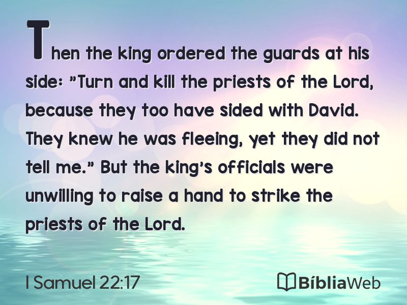 I Samuel 22:17 em imagem para compartilhar