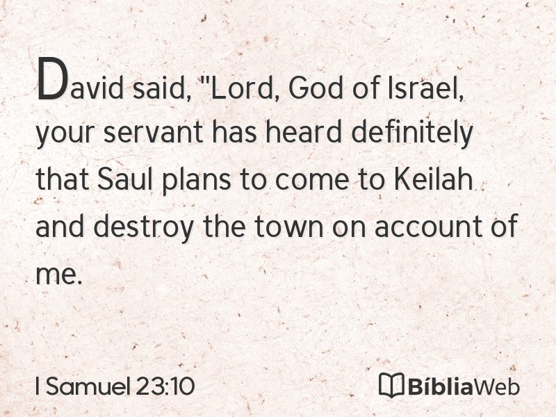 I Samuel 23:10 em imagem para compartilhar