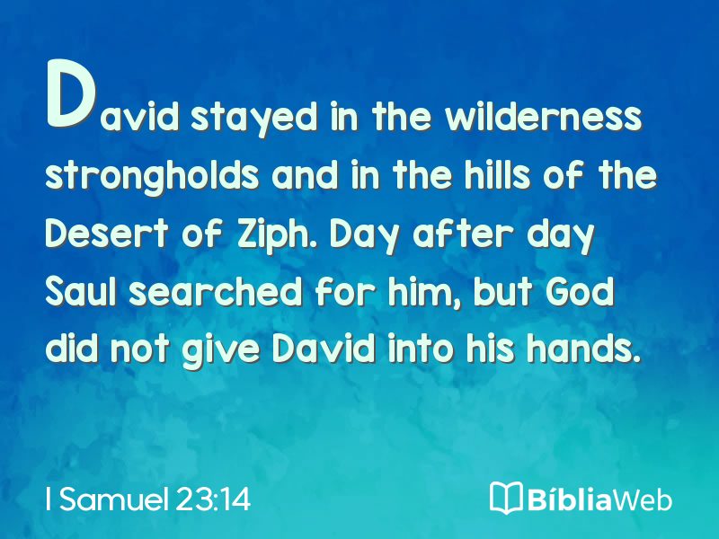 I Samuel 23:14 em imagem para compartilhar