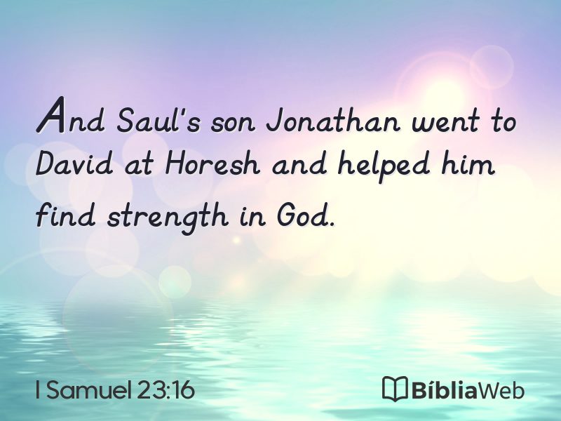 I Samuel 23:16 em imagem para compartilhar