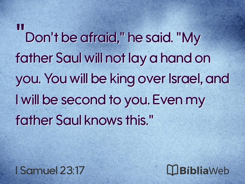 I Samuel 23:17 em imagem para compartilhar