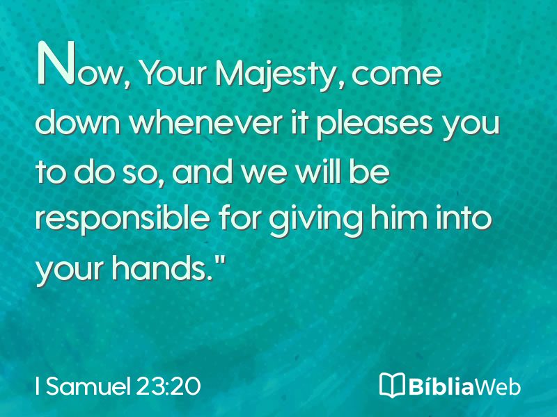 I Samuel 23:20 em imagem para compartilhar