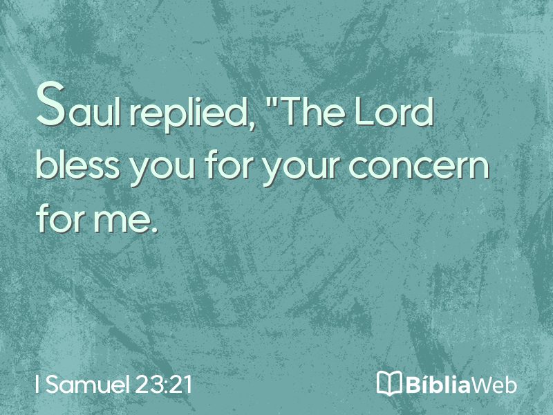I Samuel 23:21 em imagem para compartilhar