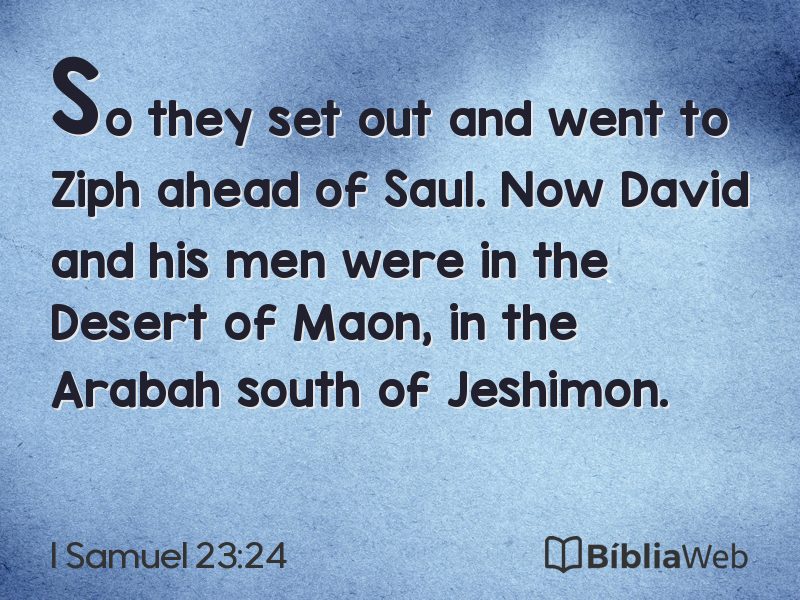 I Samuel 23:24 em imagem para compartilhar