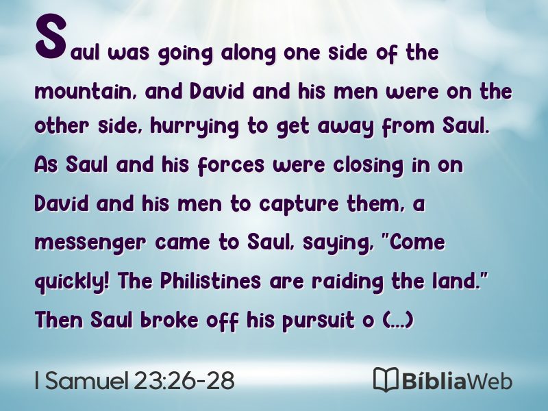 I Samuel 23:26-28 em imagem para compartilhar
